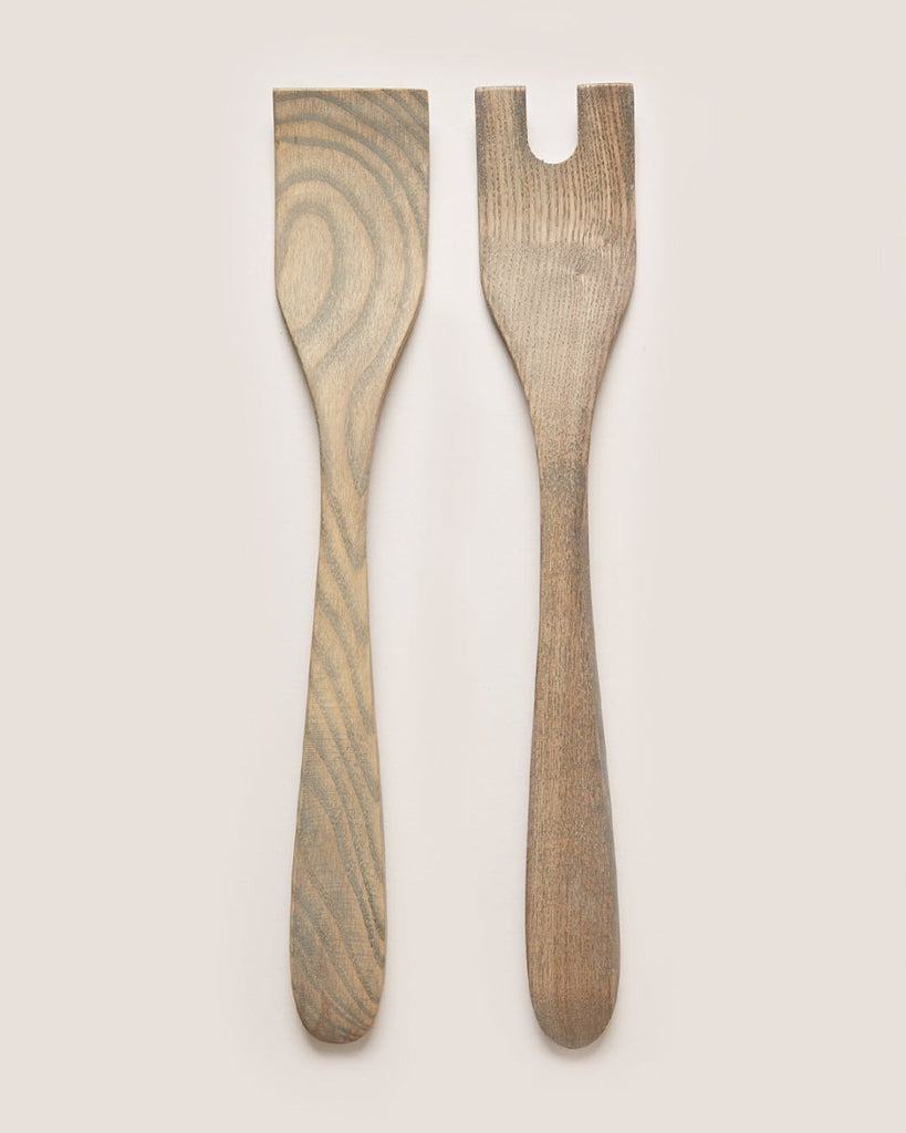 Crafted Salad Servers - Ash - Liza Pruitt