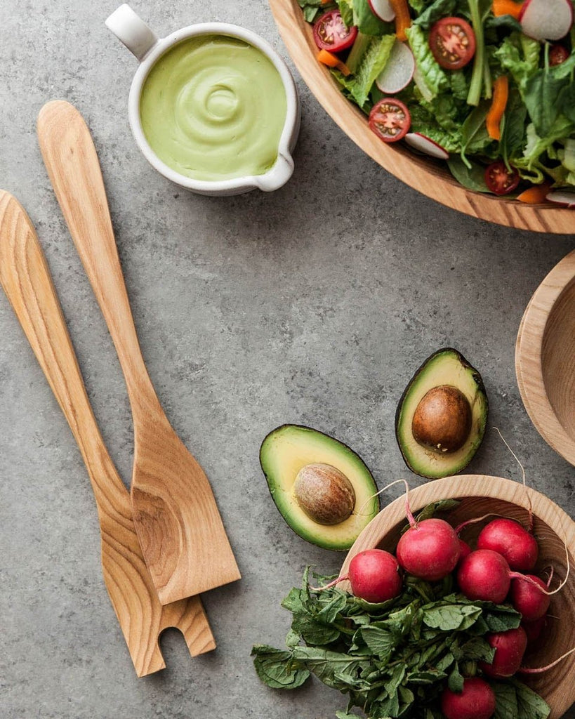 Crafted Salad Servers - Ash - Liza Pruitt