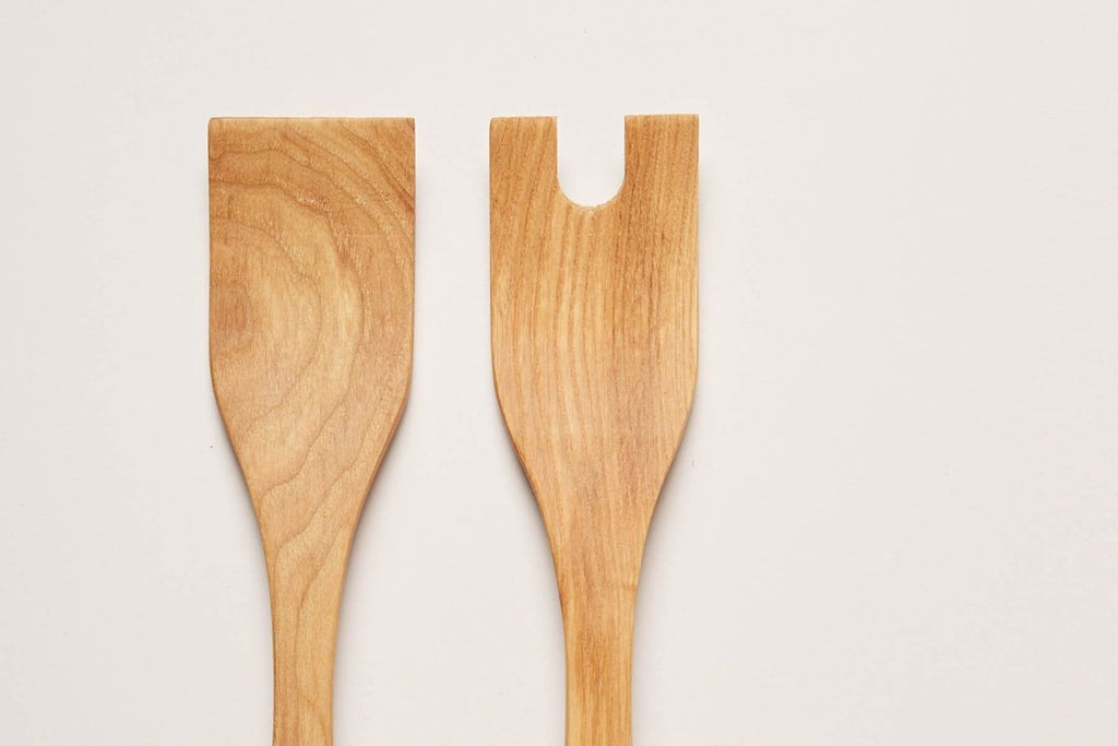 Crafted Salad Servers - Ash - Liza Pruitt