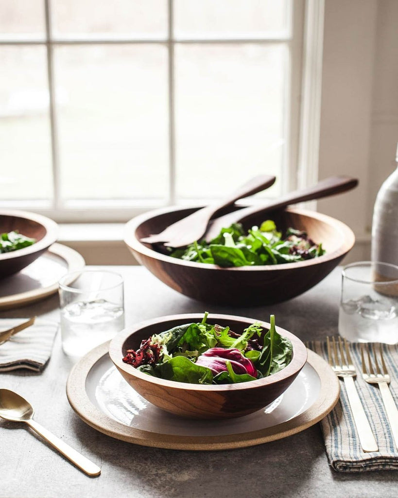 Crafted Salad Servers - Walnut - Liza Pruitt