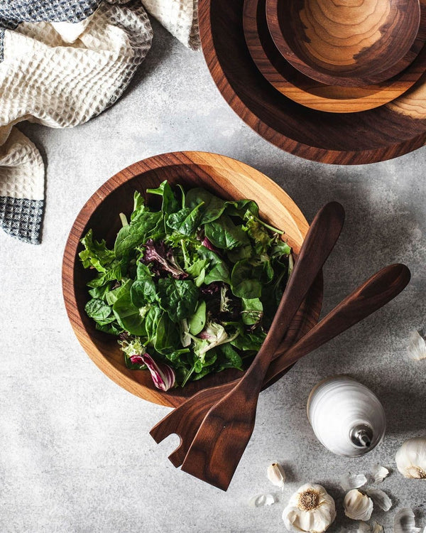 Crafted Salad Servers - Walnut - Liza Pruitt