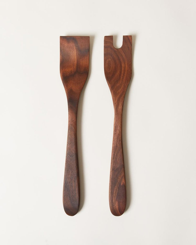 Crafted Salad Servers - Walnut - Liza Pruitt