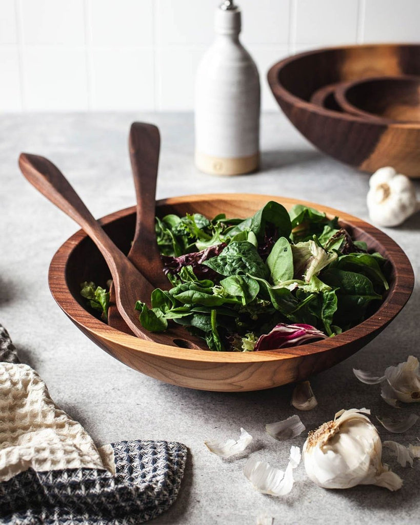 Crafted Salad Servers - Walnut - Liza Pruitt