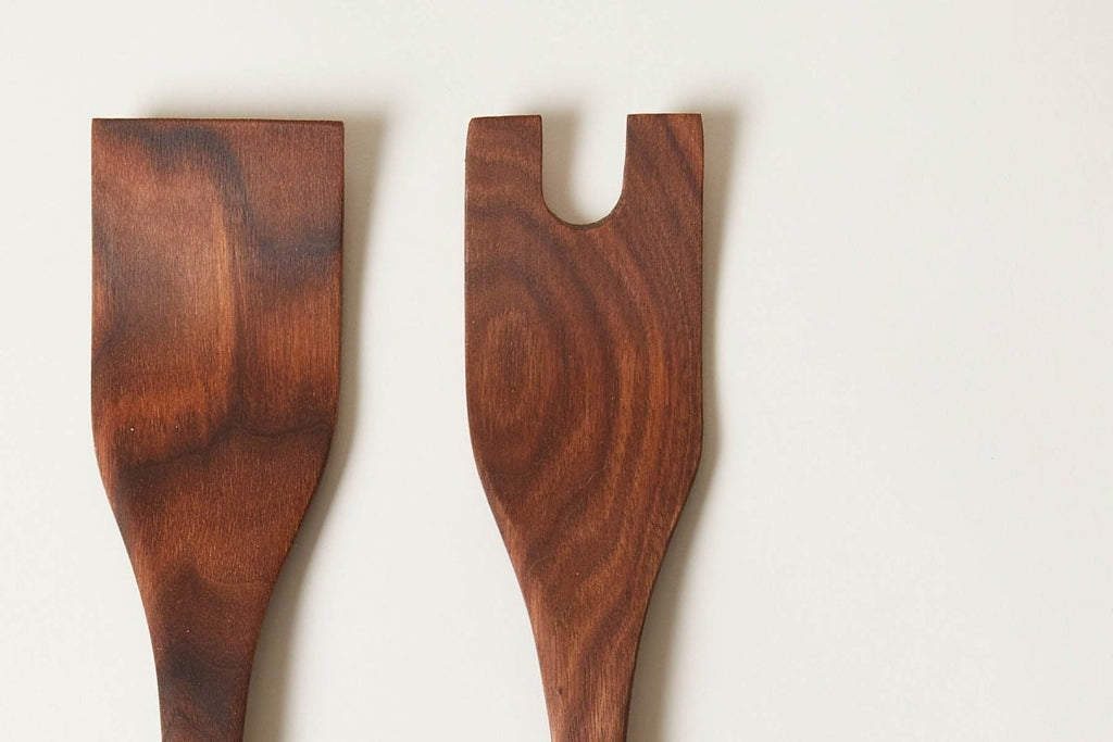 Crafted Salad Servers - Walnut - Liza Pruitt