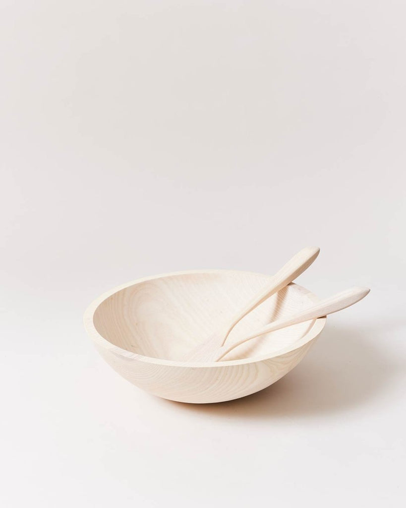 Crafted Wooden Bowls - White - Liza Pruitt