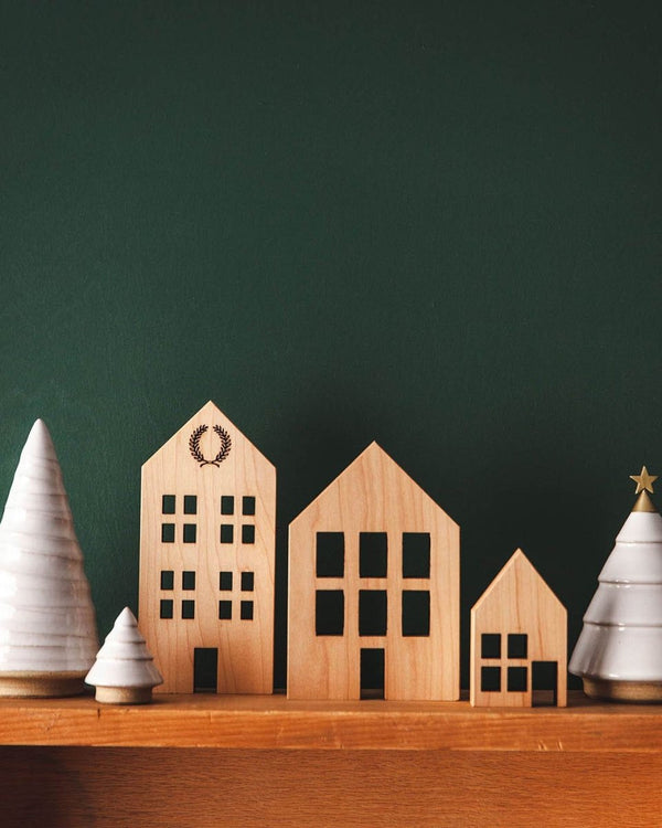 Crafted Wooden Houses - Maple - Liza Pruitt
