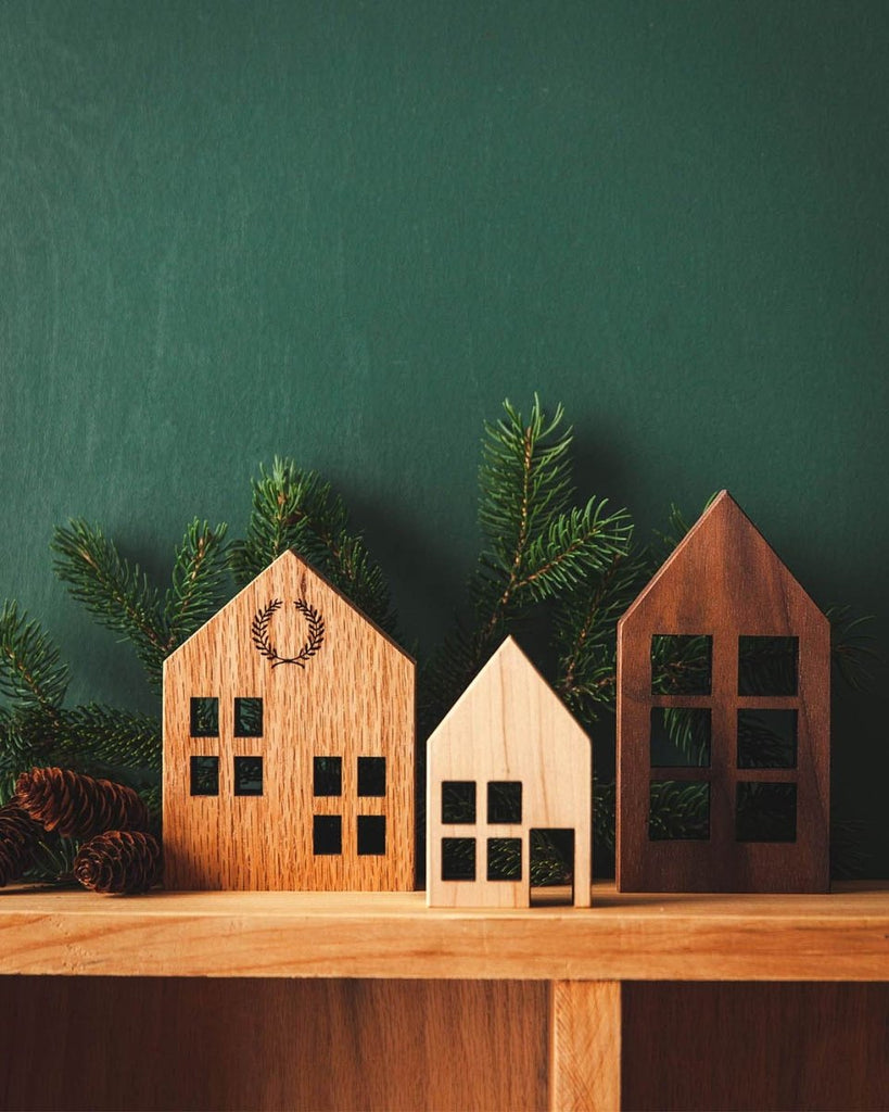 Crafted Wooden Houses - Maple - Liza Pruitt