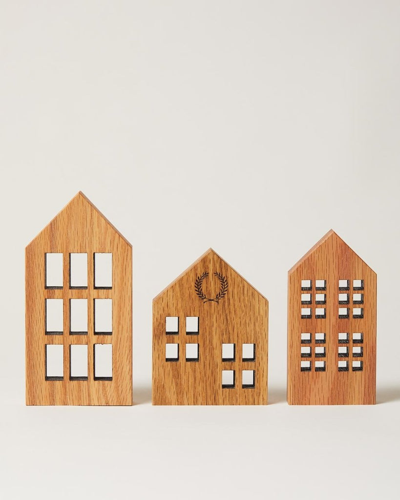 Crafted Wooden Houses - Oak - Liza Pruitt