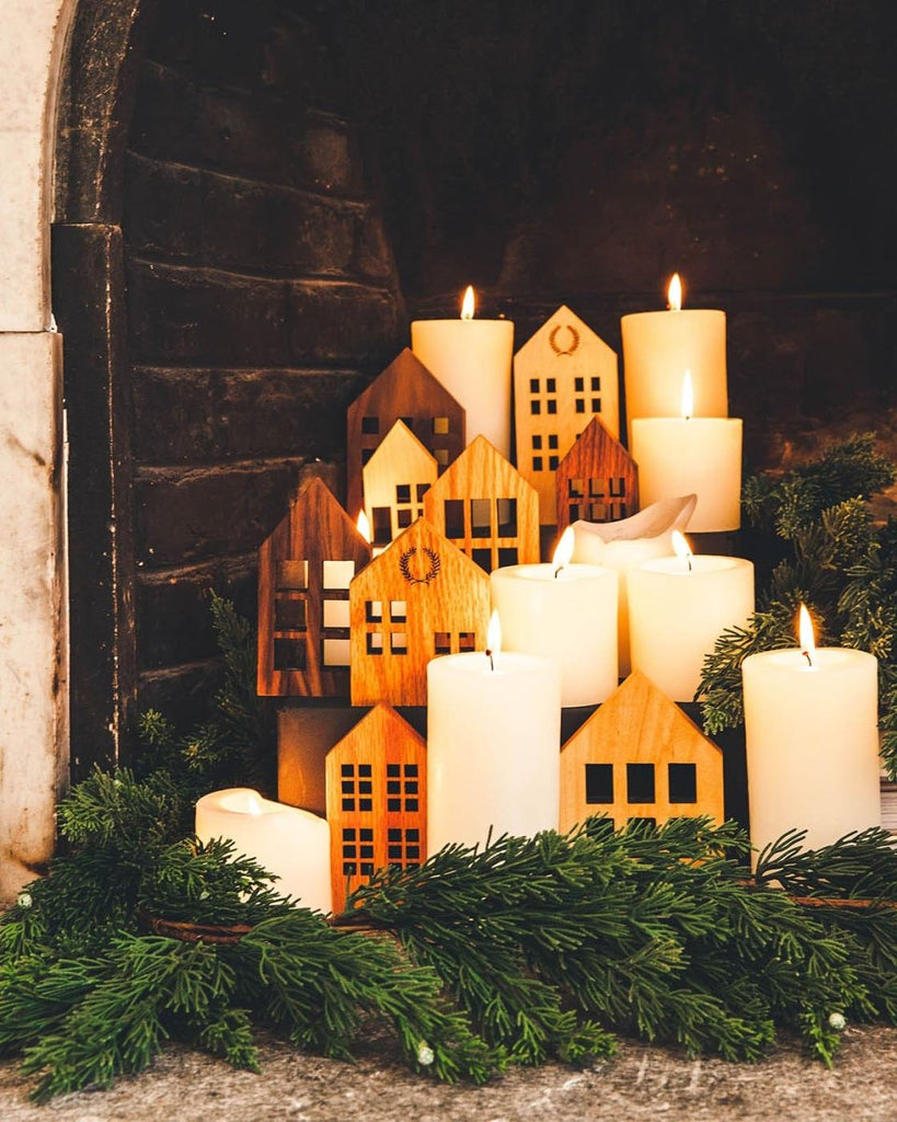 Crafted Wooden Houses - Oak - Liza Pruitt