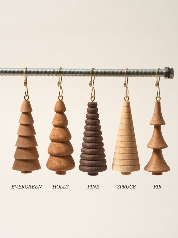 Crafted Wooden Tree Ornaments - Liza Pruitt