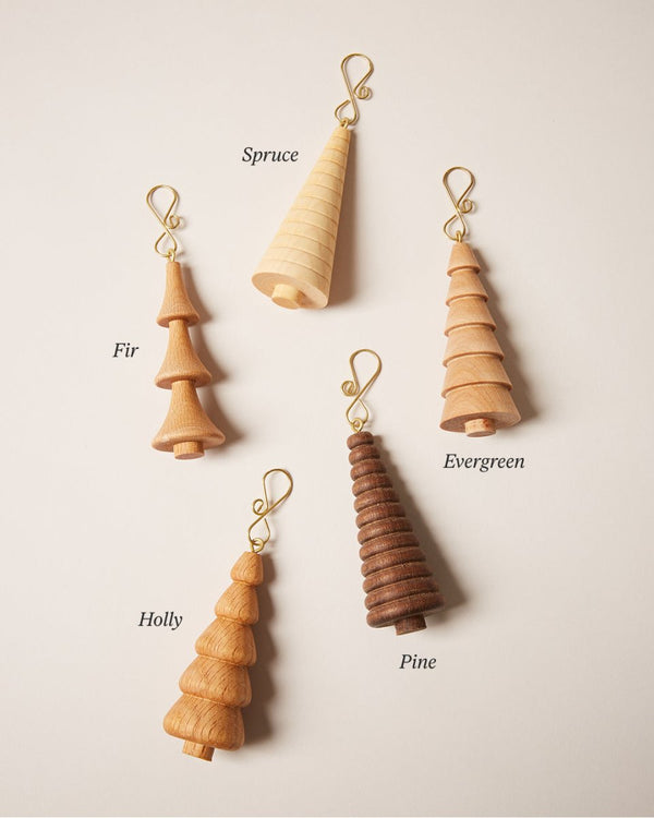 Crafted Wooden Tree Ornaments - Liza Pruitt