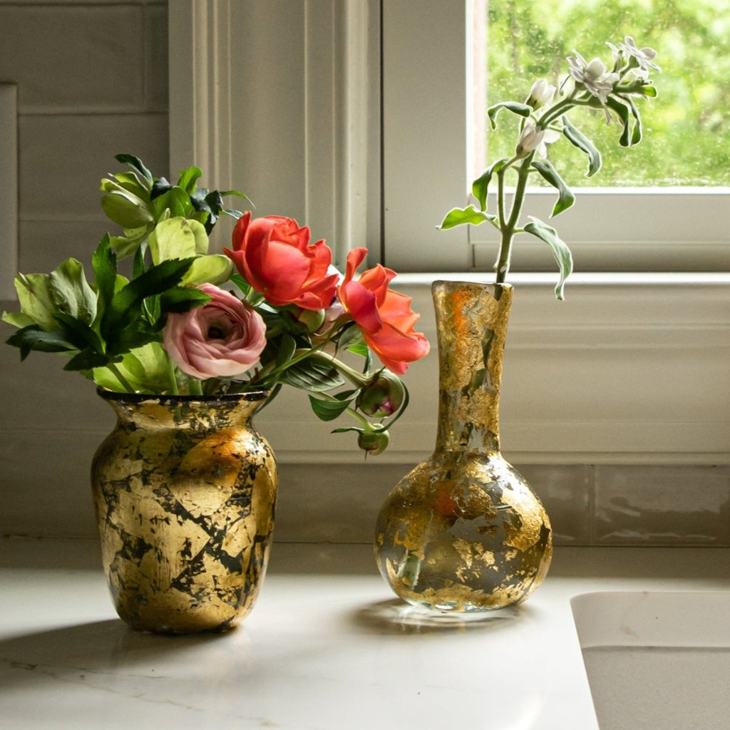 Crane Vase (14k Gold Leaf) - Liza Pruitt