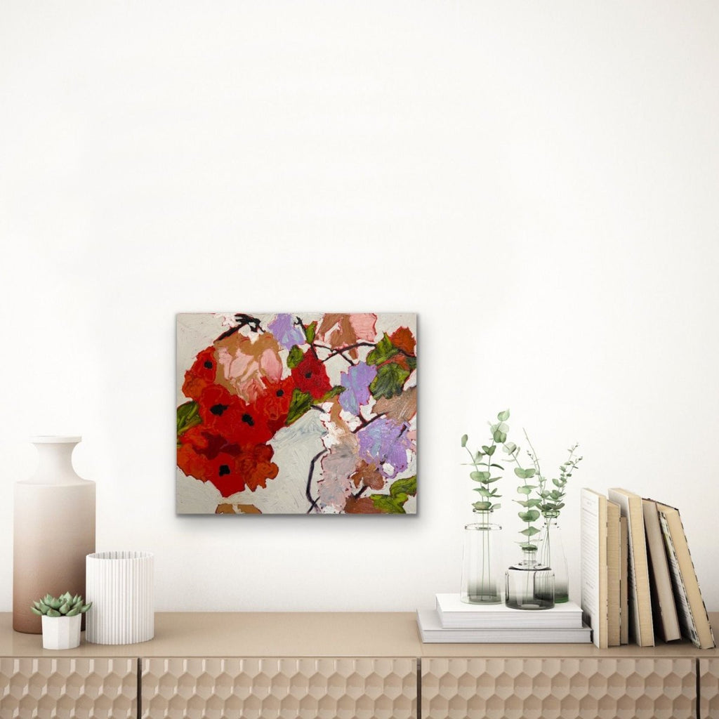 Crimson Uprising | 20" h x 24" w - Liza Pruitt