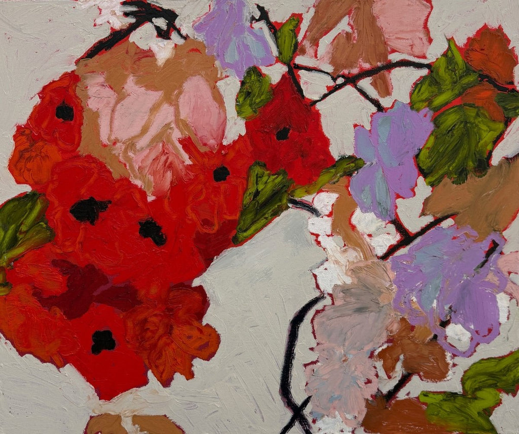 Crimson Uprising | 20" h x 24" w - Liza Pruitt