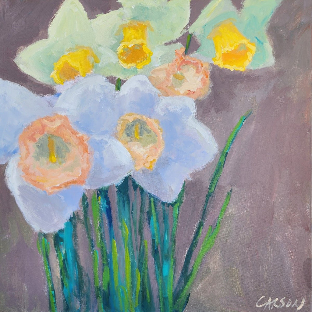 Daffodils | 24" h x 24" w - Liza Pruitt