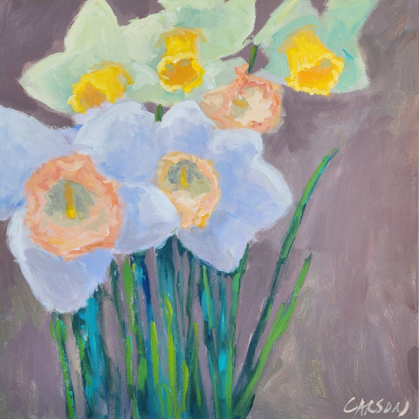 Daffodils | 24" h x 24" w - Liza Pruitt