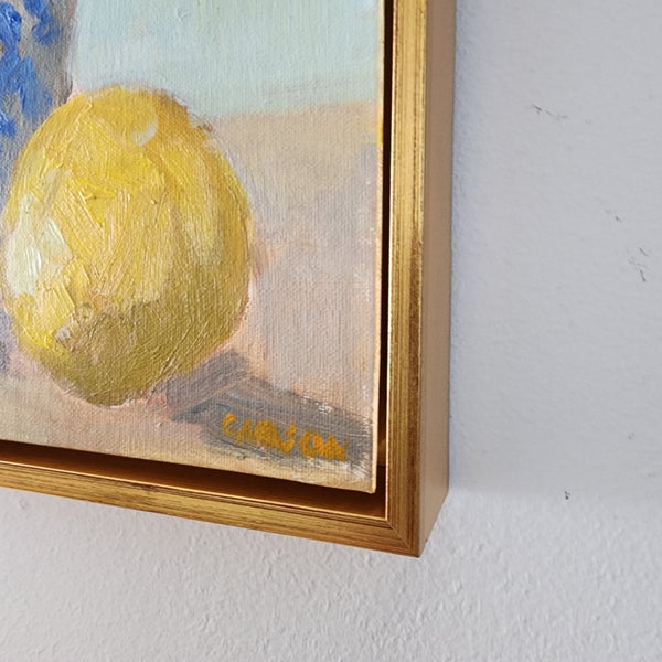 Daffodils and Lemon | 13" h x 10" w | Framed - Liza Pruitt