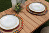 Daisy Raffia Placemat, Colorful Woven tabletop - Liza Pruitt