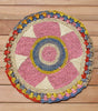 Daisy Raffia Placemat, Colorful Woven tabletop - Liza Pruitt