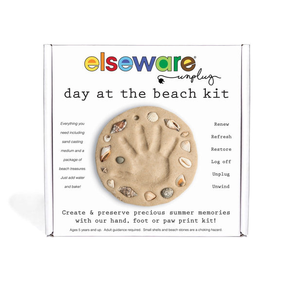Day at the Beach – Kids Hand & Footprint Keepsake - Liza Pruitt