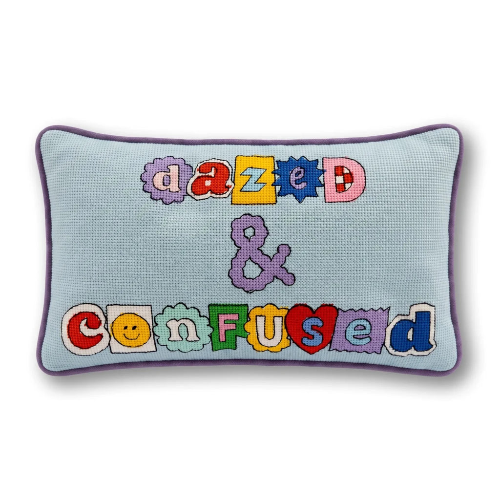 Dazed & Confused Needlepoint Pillow - Liza Pruitt