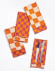 Dinner Napkins Double Sided Checker - High Season - Liza Pruitt
