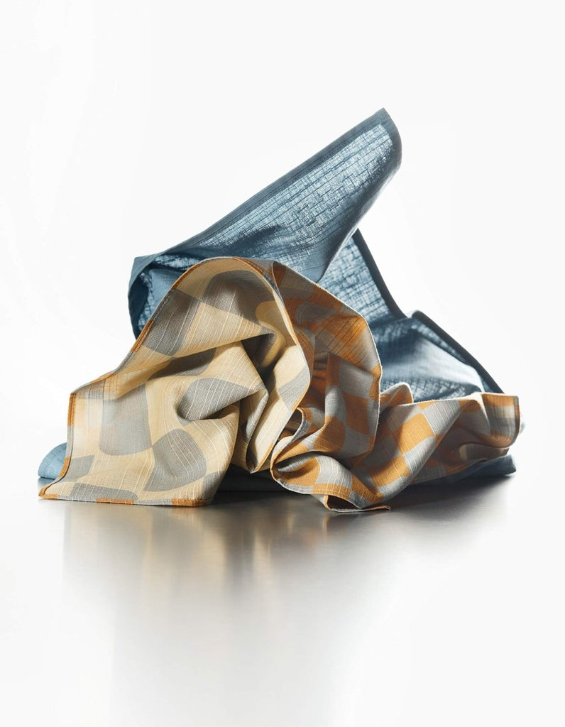 Dinner Napkins Double Sided Checker - Quiet Season - Liza Pruitt