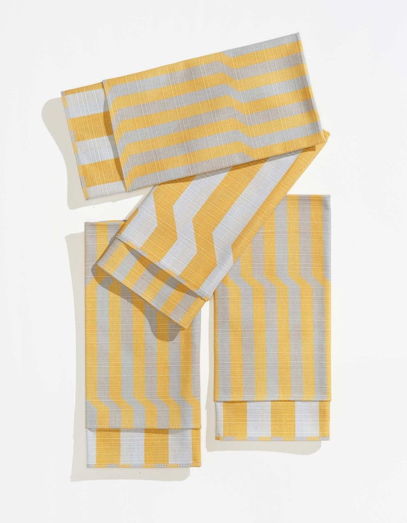 Dinner Napkins Double Sided Stripe - Quiet Season - Liza Pruitt