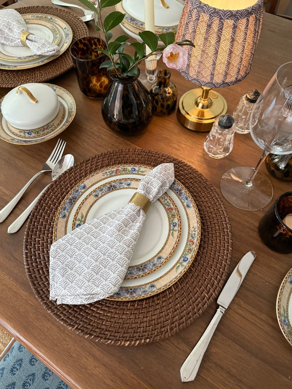 Dinner Napkins - Petite Lottie Coconut - Liza Pruitt