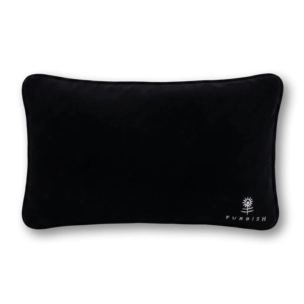 Dog Sits Here Needlepoint Pillow - Liza Pruitt