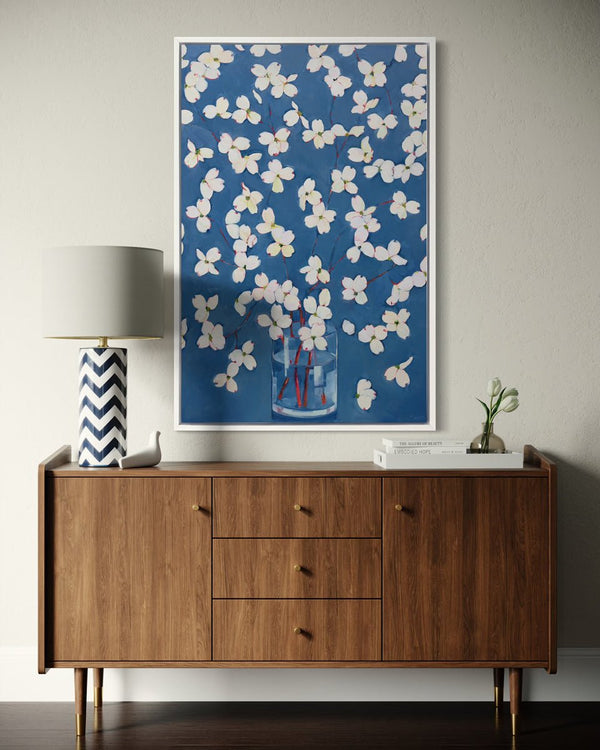 Dogwoods in Blue - Open Edition Canvas Print - Liza Pruitt