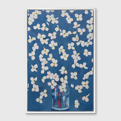 Dogwoods in Blue - Open Edition Canvas Print - Liza Pruitt