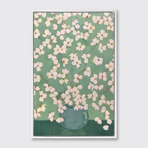 Dogwoods in Green - Open Edition Canvas Print - Liza Pruitt