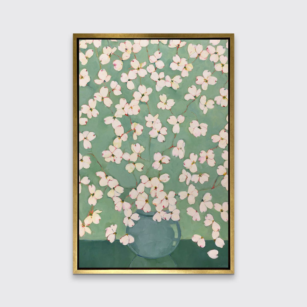 Dogwoods in Green - Open Edition Canvas Print - Liza Pruitt