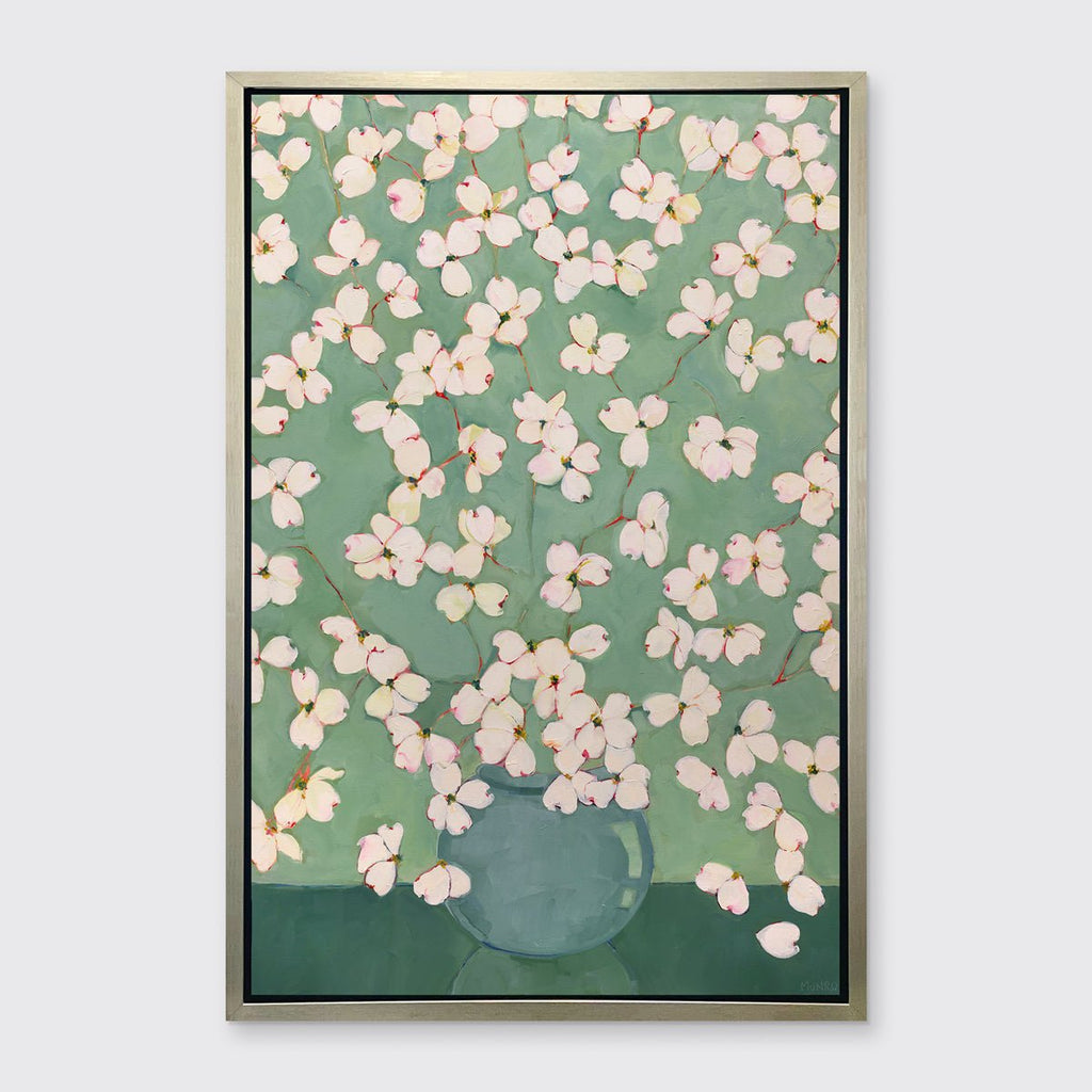 Dogwoods in Green - Open Edition Canvas Print - Liza Pruitt