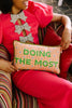 Doing the Most Needlepoint Pillow - Liza Pruitt