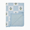Dorothy Blue Embroidered Quilted Throw Blanket - Liza Pruitt