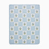 Dorothy Blue Embroidered Quilted Throw Blanket - Liza Pruitt