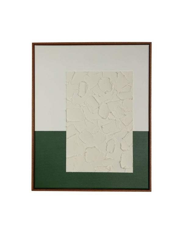 Eames Meets West - Hunter Green Colorway | 30" h x 24" w | Framed - Liza Pruitt