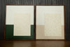 Eames Meets West - Hunter Green Colorway | 30" h x 24" w | Framed - Liza Pruitt