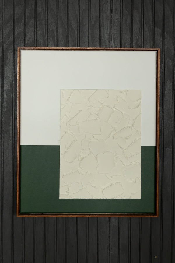 Eames Meets West - Hunter Green Colorway | 30" h x 24" w | Framed - Liza Pruitt