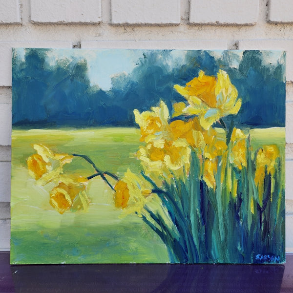 Early Spring Daffodils | 11" h x 14" w - Liza Pruitt