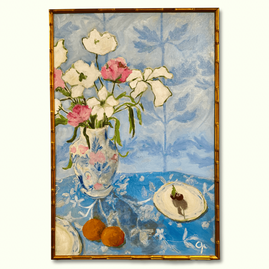 Early Summer Picnic | 36" h x 24" w | Framed - Liza Pruitt