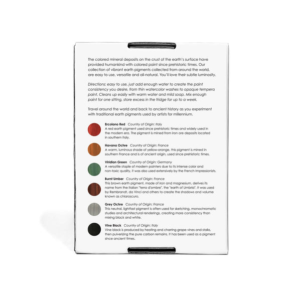 Earth Paint Set – Natural Mineral Pigments (15–17g per Vial) - Liza Pruitt