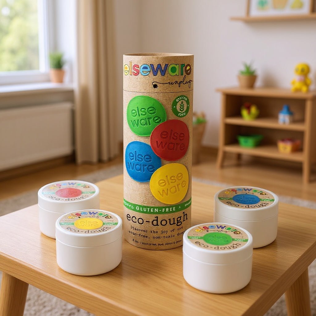 Eco - Dough 4pk GLUTEN FREE – Natural, Non - Toxic Sensory Toy - Liza Pruitt