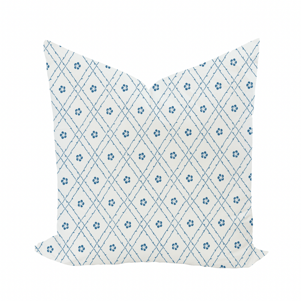 Emily Pillow Cover in Aegean - Liza Pruitt