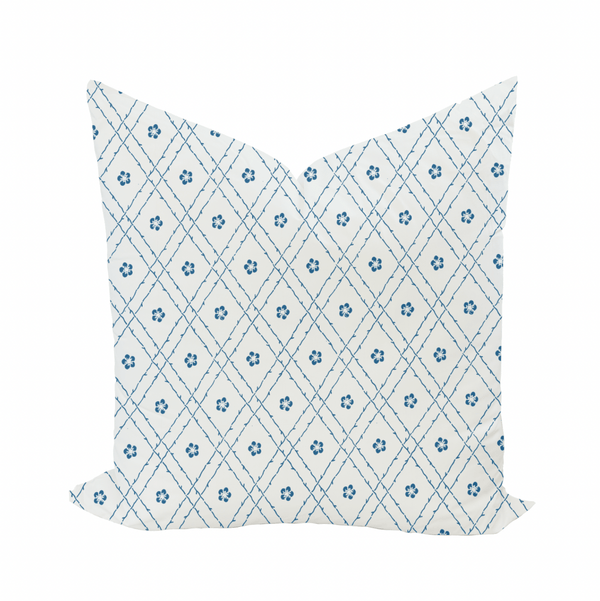 Emily Pillow Cover in Aegean - Liza Pruitt