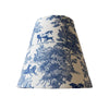 Equestrian Toile Sconce Shade in Blue - Liza Pruitt