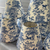 Equestrian Toile Sconce Shade in Blue - Liza Pruitt