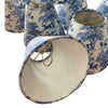 Equestrian Toile Sconce Shade in Blue - Liza Pruitt